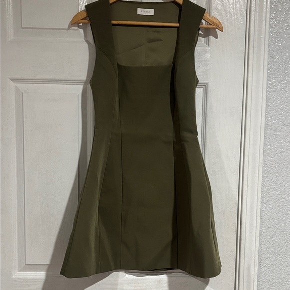 Meshki Olive Green Mini Dress - Picture 2 of 5